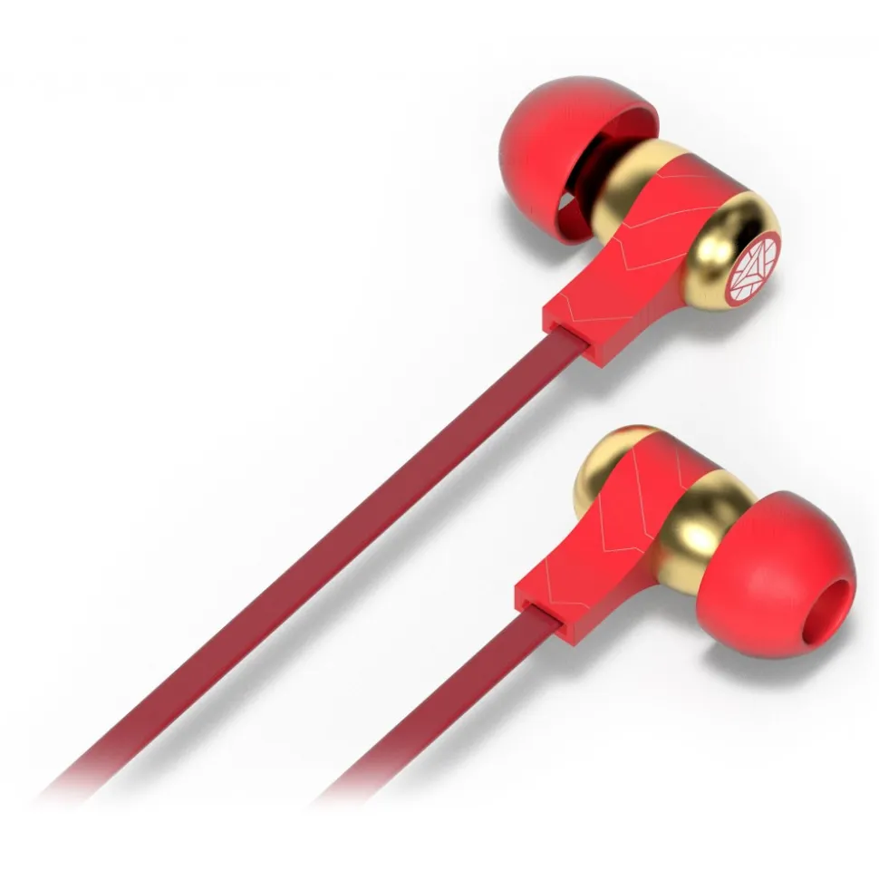 Tribe - Iron Man - Marvel - Earphones with Microphone and Multifunctional Command - Smartphone - Avvenice