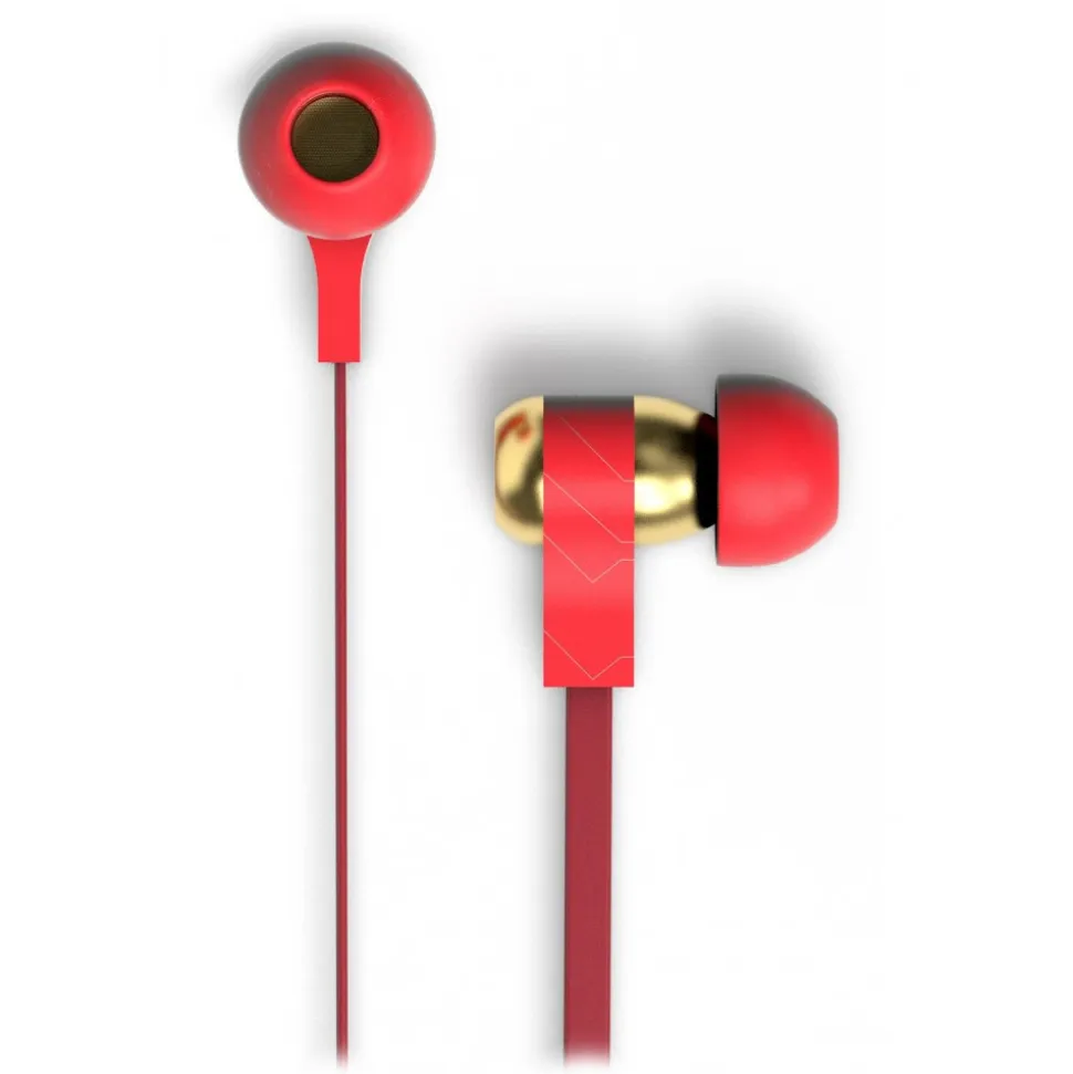 Tribe - Iron Man - Marvel - Earphones with Microphone and Multifunctional Command - Smartphone - Avvenice