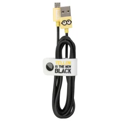 Tribe - Jail Time - Minions - Micro USB Cable - Data Transmission and Charging for Android, Samsung, HTC, Nokia, Sony - 120 cm - Avvenice