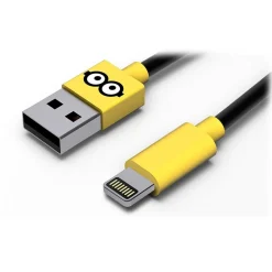 Tribe - Jail Time - Minions - Lightning USB Cable - Data Transmission and Charging for Apple, iPhone - MFi Certified - 120 cm - Avvenice