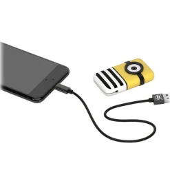 Tribe - Jail Time - Minions - Lightning USB Cable - Keychain - Data and Charging for Apple, iPhone - MFi Certified - 22 cm - Avvenice