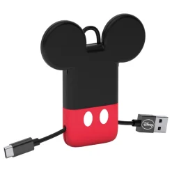 Tribe - Mickey Mouse - Disney - Micro USB Cable - Keychain - Data and Charging for Android, Samsung, HTC, Nokia, Sony - 22 cm - Avvenice