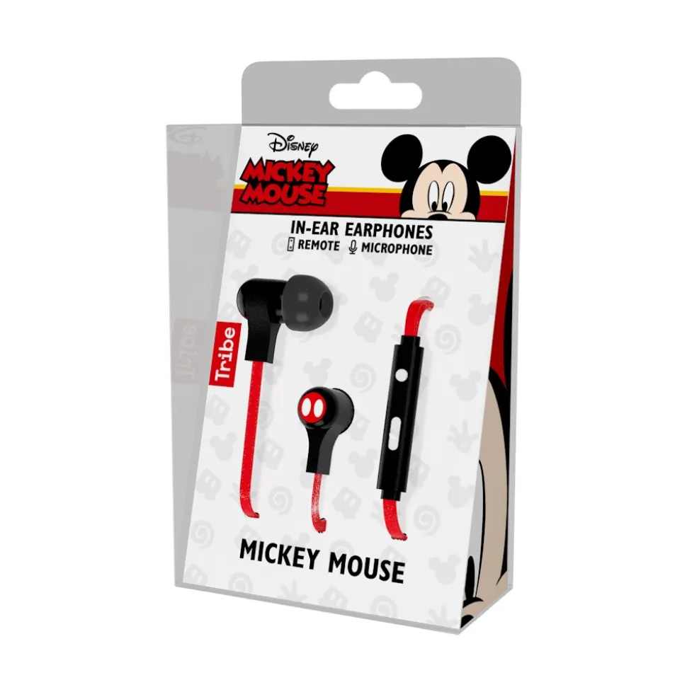 Tribe - Mickey Mouse - Disney - Earphones with Microphone and Multifunctional Command - Smartphone - Avvenice