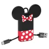 Tribe - Minnie Mouse - Disney - Micro USB Cable - Keychain - Data and Charging for Android, Samsung, HTC, Nokia, Sony - 22 cm - Avvenice