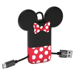 Tribe - Minnie Mouse - Disney - Micro USB Cable - Keychain - Data and Charging for Android, Samsung, HTC, Nokia, Sony - 22 cm - Avvenice