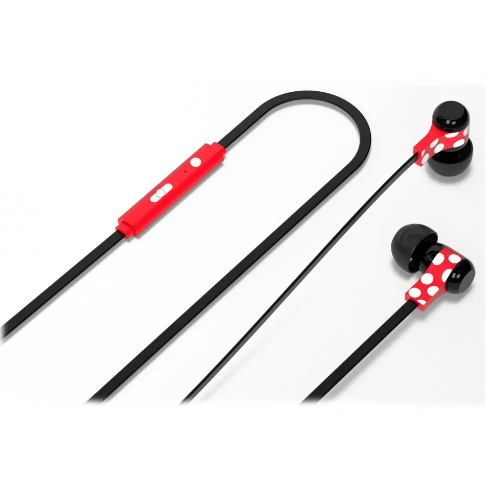 Tribe - Minnie Mouse - Disney - Earphones with Microphone and Multifunctional Command - Smartphone - Avvenice