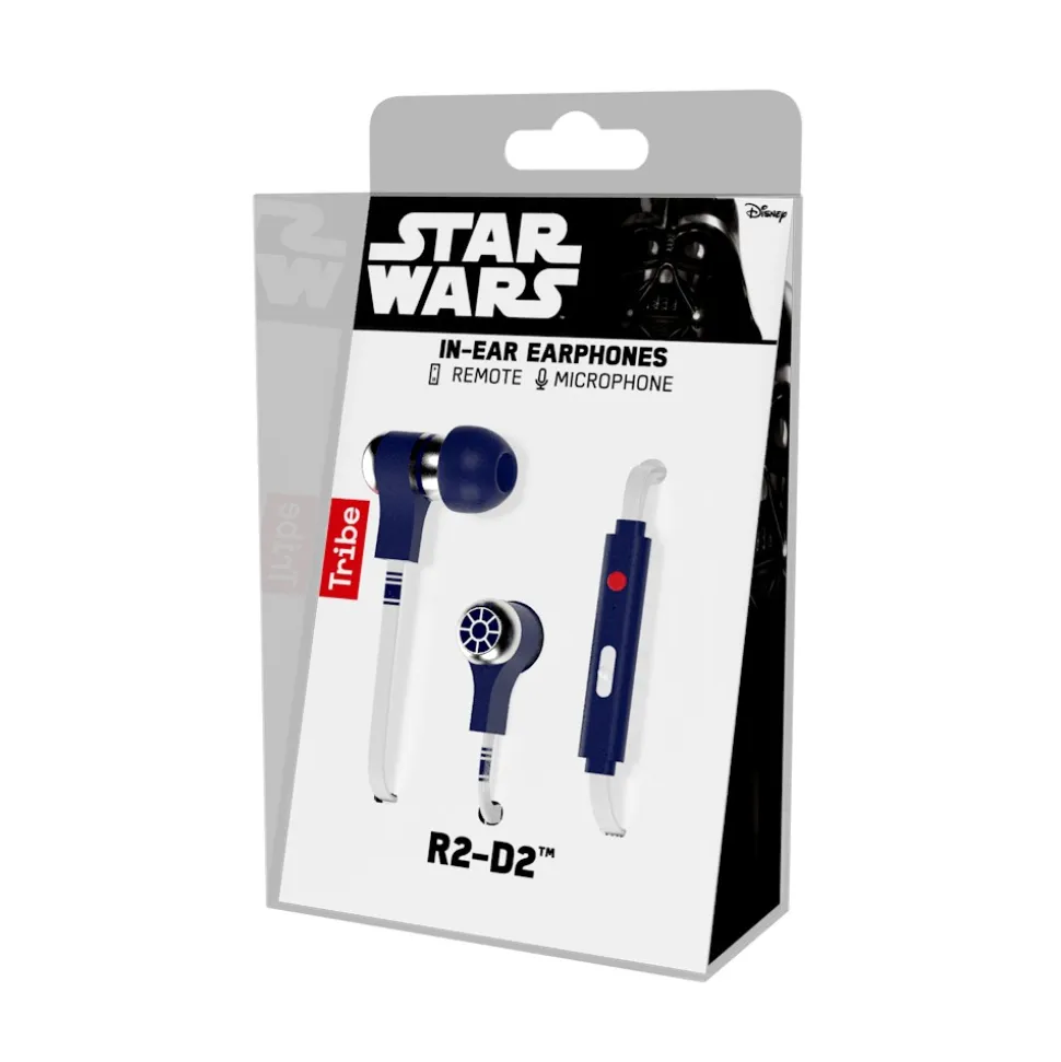 Tribe - R2-D2 - Star Wars - Earphones with Microphone and Multifunctional Command - Smartphone - Avvenice