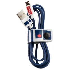 Tribe - R2-D2 - Star Wars - Micro USB Cable - Data Transmission and Charging for Android, Samsung, HTC, Nokia, Sony - 120 cm - Avvenice
