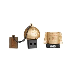 Tribe - R2-D2 Gold - Star Wars - The Last Jedi - USB Flash Drive Memory Stick 16 GB - Pendrive - Data Storage - Flash Drive - Avvenice