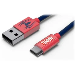 Tribe - Spider-Man - Marvel - Micro USB Cable - Data Transmission and Charging for Android, Samsung, HTC, Nokia, Sony - 120 cm - Avvenice