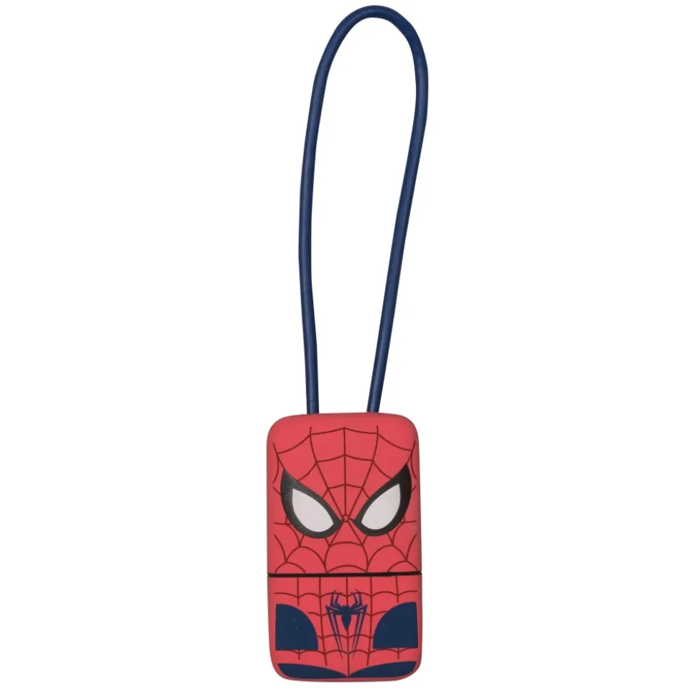 Tribe - Spider-Man - Marvel - Lightning USB Cable - Keychain - Data and Charging for Apple, iPhone - MFi Certified - 22 cm - Avvenice