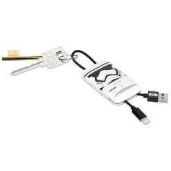 Tribe - Storm Trooper - Star Wars - Lightning USB Cable - Keychain - Data and Charging for Apple, iPhone - MFi Certified - 22 cm - Avvenice
