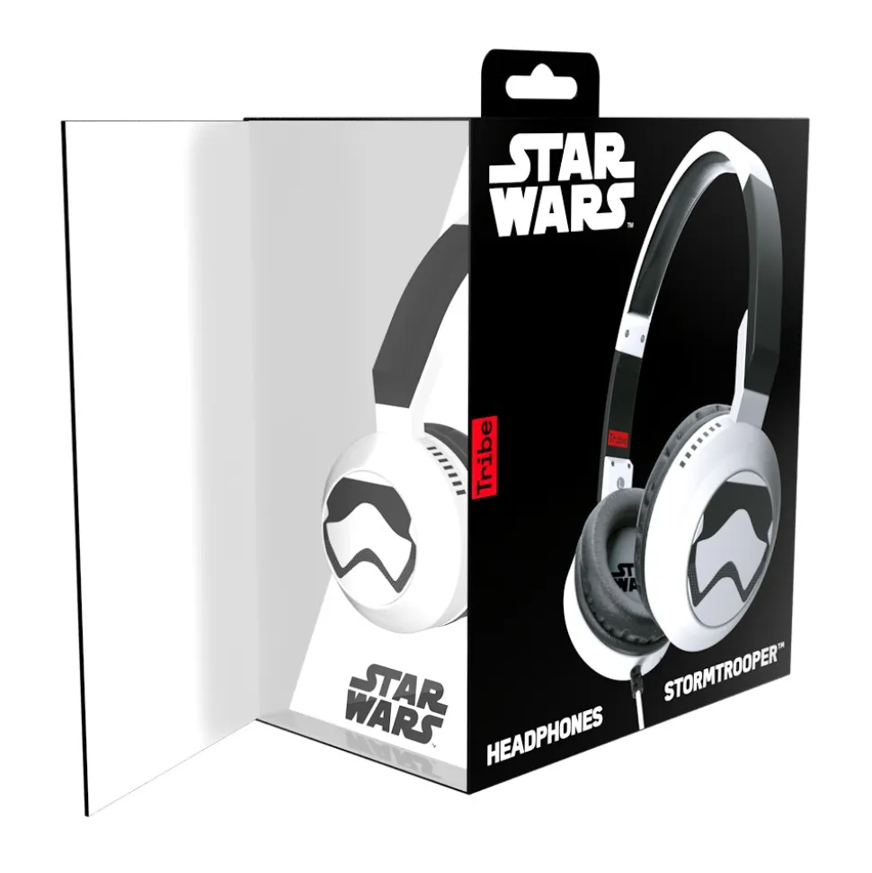 Tribe - Stormtrooper - Star Wars - Episodio VII - Headphones with Foldable Microphone - 3.5 mm Jack - Smartphone, PC, PS4, Xbox - Avvenice