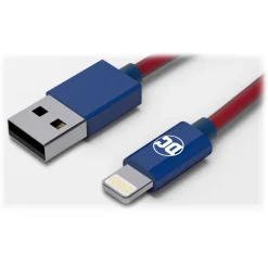 Tribe - Superman - DC Comics - Lightning USB Cable - Data Transmission and Charging Apple, iPhone - MFi Certified - 120 cm - Avvenice