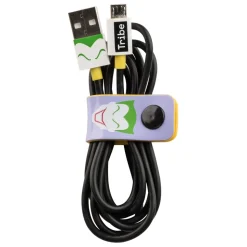 Tribe - Superman - Man of Steel - DC Comics - Micro USB Cable - Data and Charging - Android, Samsung, HTC, Nokia, Sony - 120 cm - Avvenice