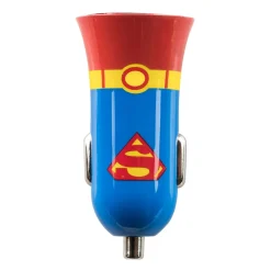 Tribe - Superman - Man of Steel - DC Comics - Car Charger Double - Fast Car Charge - USB Charger - iPhone, iPad, Tablet, Samsung - Avvenice