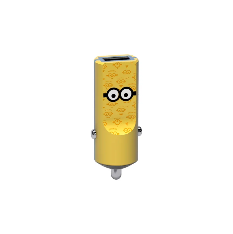 Tribe - Tom - Minions - Car Charger - Fast Car Charge - USB Charger - iPhone, iPad, Tablet, Samsung, Smartphone - Avvenice