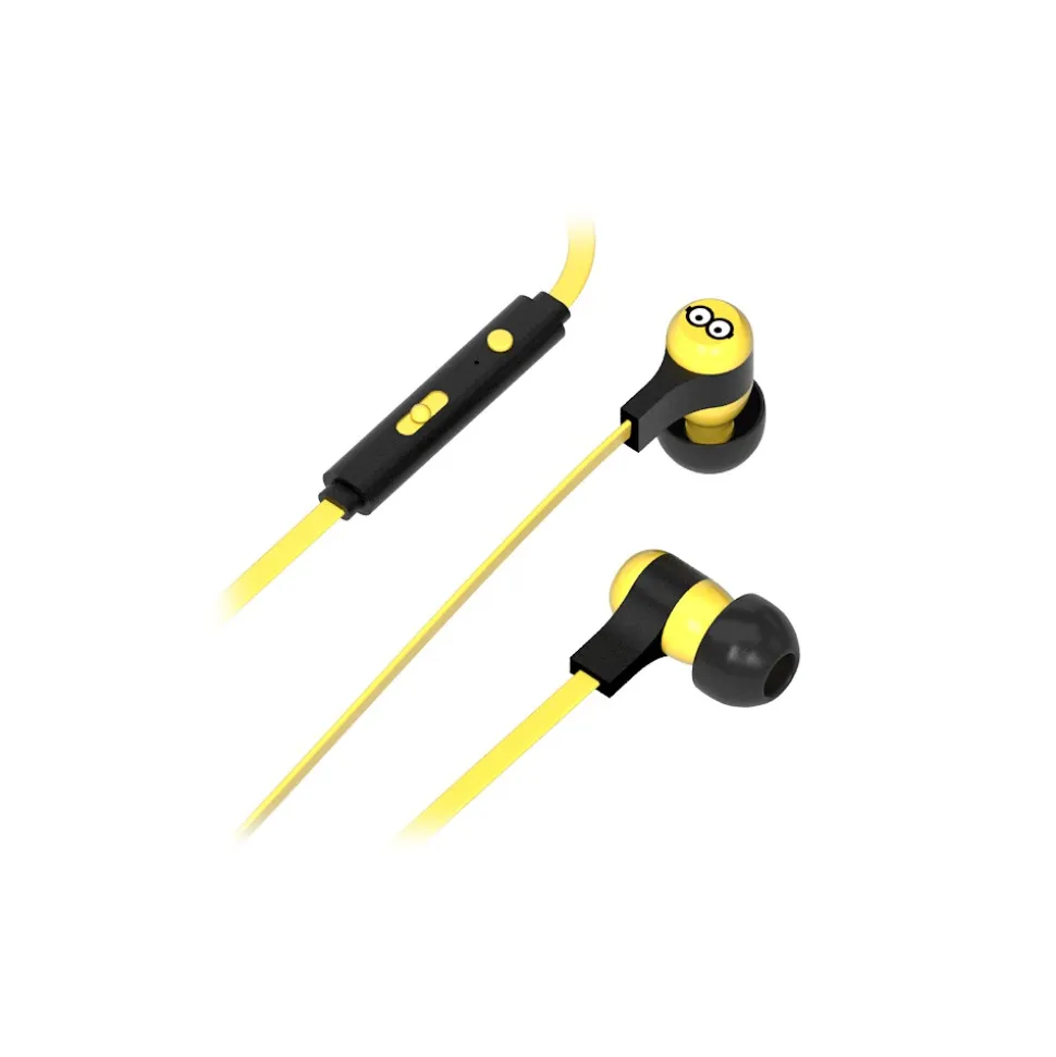 Tribe - Tom - Minions - Despicable Me - Earphones with Microphone and Multifunctional Command - Smartphone - Avvenice