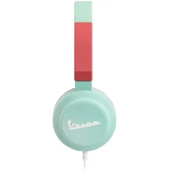 Tribe - Vespa Aquamarine - Vespa Special - Headphones with Foldable Microphone - 3.5 mm Jack - Smartphone, PC, PS4 and Xbox - Avvenice