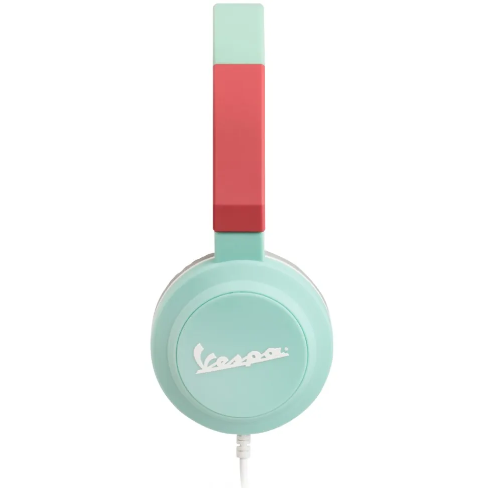 Tribe - Vespa Aquamarine - Vespa Special - Headphones with Foldable Microphone - 3.5 mm Jack - Smartphone, PC, PS4 and Xbox - Avvenice