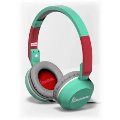 Tribe - Vespa Aquamarine - Vespa Special - Headphones with Foldable Microphone - 3.5 mm Jack - Smartphone, PC, PS4 and Xbox - Avvenice