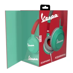 Tribe - Vespa Aquamarine - Vespa Special - Headphones with Foldable Microphone - 3.5 mm Jack - Smartphone, PC, PS4 and Xbox - Avvenice