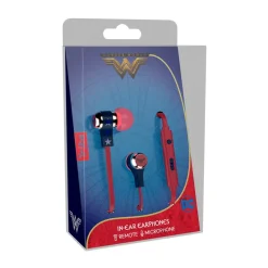 Tribe - Wonder Woman - DC Comics - Earphones with Microphone and Multifunctional Command - Smartphone - Avvenice