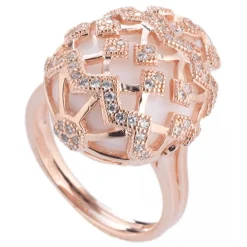 Tsars Collection - Alexandra Ring with Guilloche Pattern - Handmade in Swiss - Luxury Exclusive Collection - Avvenice