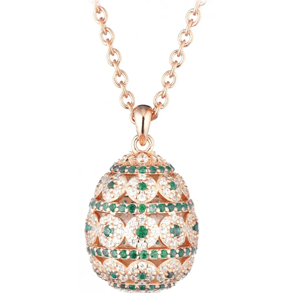 Tsars Collection - Alexandra Pavè Horizontal Green Necklace - Handmade in Swiss - Luxury Exclusive Collection - Avvenice