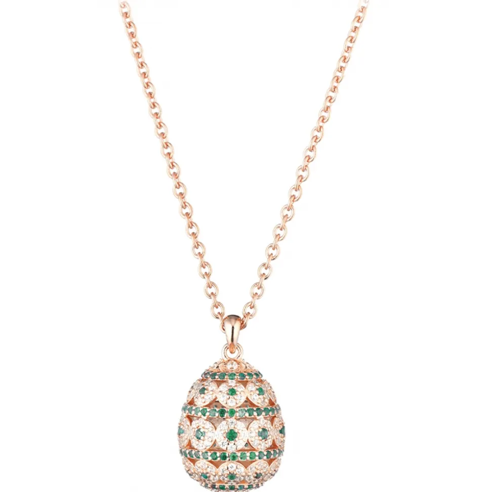 Tsars Collection - Alexandra Pavè Horizontal Green Necklace - Handmade in Swiss - Luxury Exclusive Collection - Avvenice