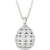 Tsars Collection - Alexandra Pavè Horizontal White Necklace - Handmade in Swiss - Luxury Exclusive Collection - Avvenice