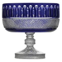 Tsars Collection - Blue Crystal Fruit Bowl - Handmade in Swiss - Luxury Exclusive Collection - Avvenice