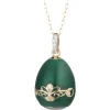 Tsars Collection - Empress Maria Green Necklace - Handmade in Swiss - Luxury Exclusive Collection - Avvenice