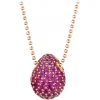 Tsars Collection - Fuchsia 9nine Silver Necklace - Handmade in Swiss - Luxury Exclusive Collection - Avvenice