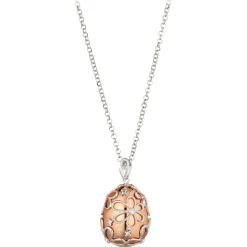 Tsars Collection - Gold Necklace with Rose Flowers - Handmade in Swiss - Luxury Exclusive Collection - Avvenice