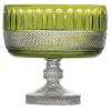 Tsars Collection - Green Crystal Fruit Bowl - Handmade in Swiss - Luxury Exclusive Collection - Avvenice