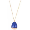 Tsars Collection - Necklace with Blue Pendant with Key - Handmade in Swiss - Luxury Exclusive Collection - Avvenice