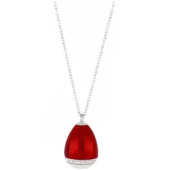Tsars Collection - Necklace with Red Pendant with Key - Handmade in Swiss - Luxury Exclusive Collection - Avvenice