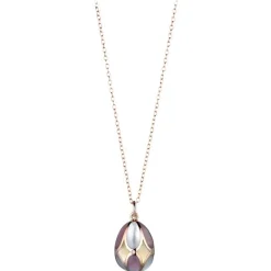 Tsars Collection - Necklace in Gold Mother of Pearl 429 - Handmade in Swiss - Luxury Exclusive Collection - Avvenice