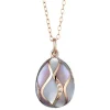 Tsars Collection - Necklace in Gold Mother of Pearl 430 - Handmade in Swiss - Luxury Exclusive Collection - Avvenice