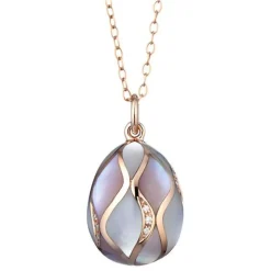 Tsars Collection - Necklace in Gold Mother of Pearl 430 - Handmade in Swiss - Luxury Exclusive Collection - Avvenice