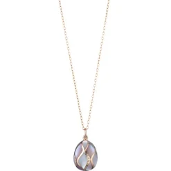 Tsars Collection - Necklace in Gold Mother of Pearl 430 - Handmade in Swiss - Luxury Exclusive Collection - Avvenice