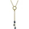 Tsars Collection - Necklace with 3 Blue Eggs - Handmade in Swiss - Luxury Exclusive Collection - Avvenice