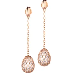Tsars Collection - 9nine 02 Pink Silver Earrings - Handmade in Swiss - Luxury Exclusive Collection - Avvenice