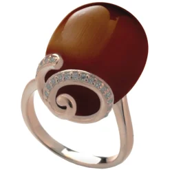 Tsars Collection - Olga Bronze Spiral Ring - Handmade in Swiss - Luxury Exclusive Collection - Avvenice