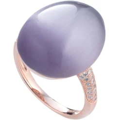 Tsars Collection - Olga Purple Ring - Handmade in Swiss - Luxury Exclusive Collection - Avvenice