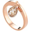 Tsars Collection - Pink Charm Silver Ring - Handmade in Swiss - Luxury Exclusive Collection - Avvenice