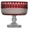 Tsars Collection - Red Crystal Fruit Bowl - Handmade in Swiss - Luxury Exclusive Collection - Avvenice