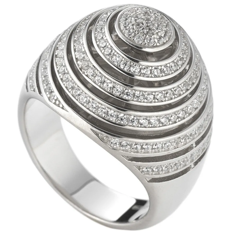 Tsars Collection - Spiral Silver Ring - Handmade in Swiss - Luxury Exclusive Collection - Avvenice