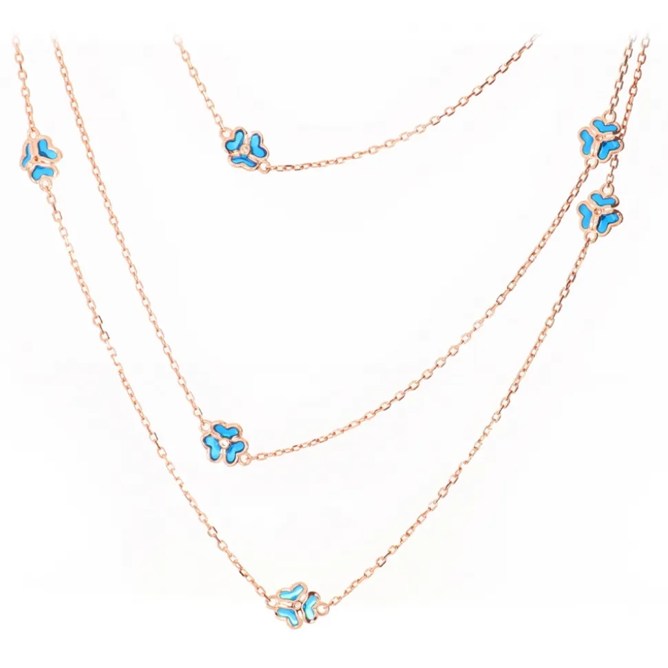 Tsars Collection - Tamara Romantic Garden Necklace 120 cm - Handmade in Swiss - Luxury Exclusive Collection - Avvenice